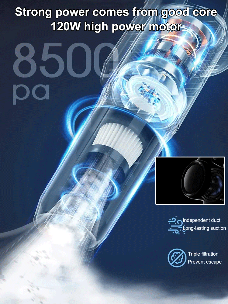 💥Offres spéciales d'été : Aspirateur sans fil à -49 % – Puissance d'aspiration de 6 000 Pa pour la maison et la voiture 